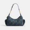 Pocket Juliet Tasche 30 aus regenerativer Baumwoll-Denim-Mischung mit Steppung