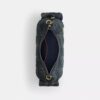 Pocket Juliet Tasche 30 aus regenerativer Baumwoll-Denim-Mischung mit Steppung