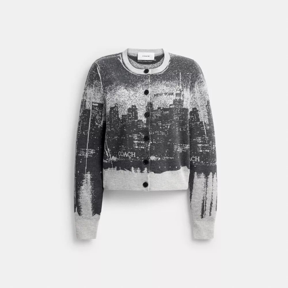 Postcard-Strickjacke