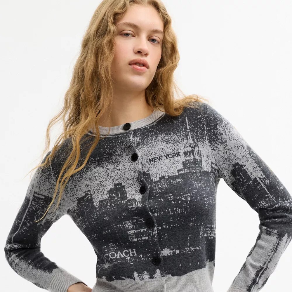 Postcard-Strickjacke