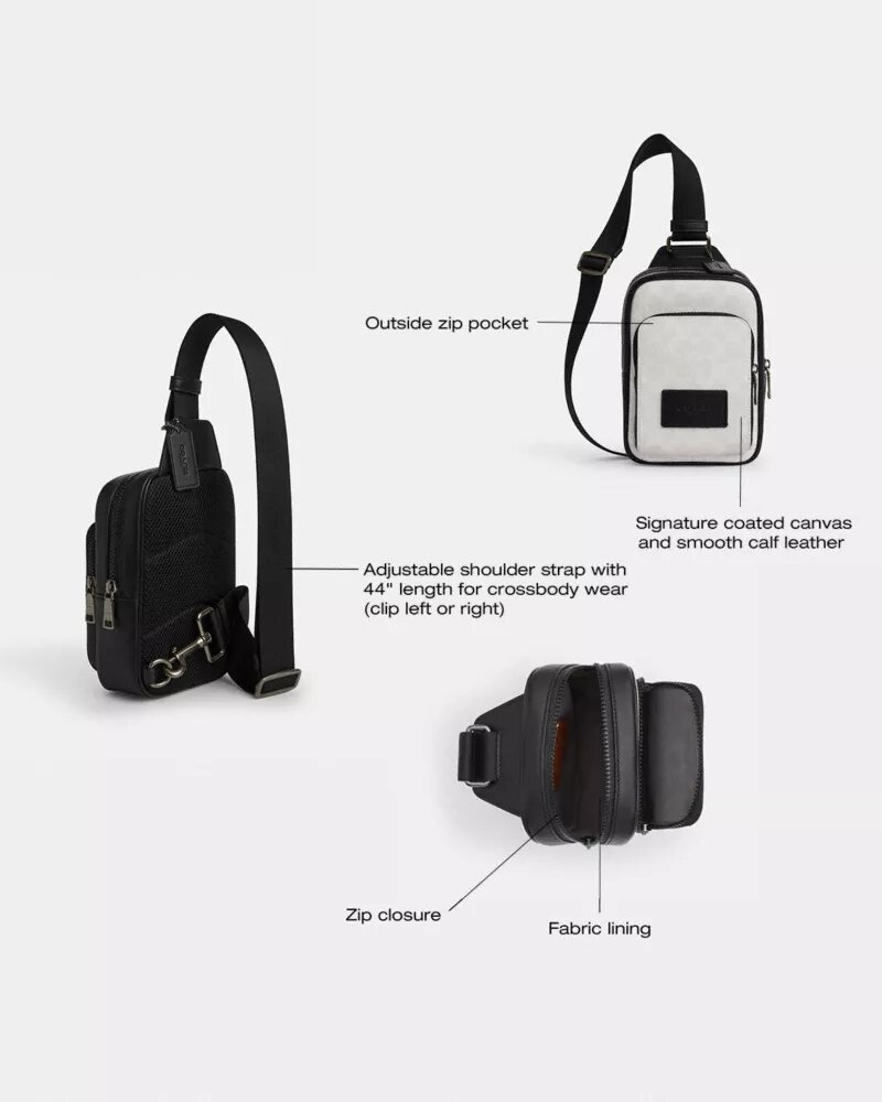 Racer Sling Pack aus Signature Canvas