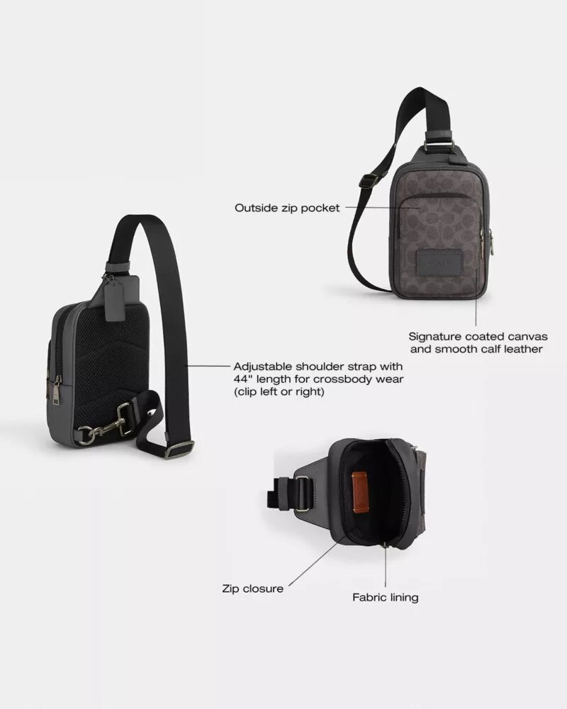 Racer Sling Pack aus Signature Canvas