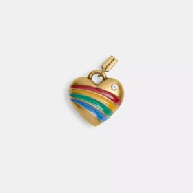 Regenbogen-Herz-Schnürsenkel-Anhänger