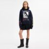 Relaxed-Fit-Kapuzenpullover mit Dinosaurier-Collage aus Bio-Baumwolle