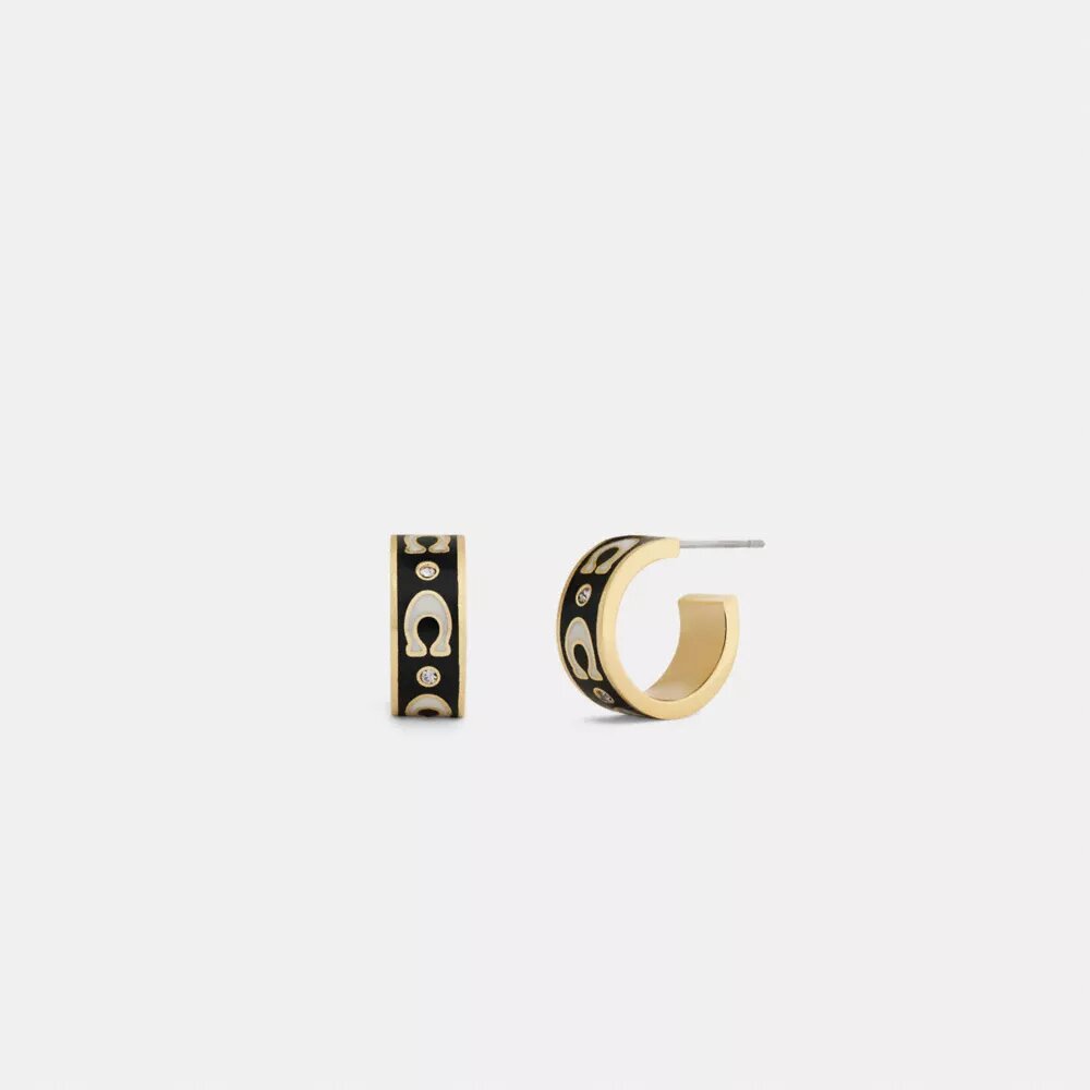 „Repeated C“-Huggie-Ohrringe