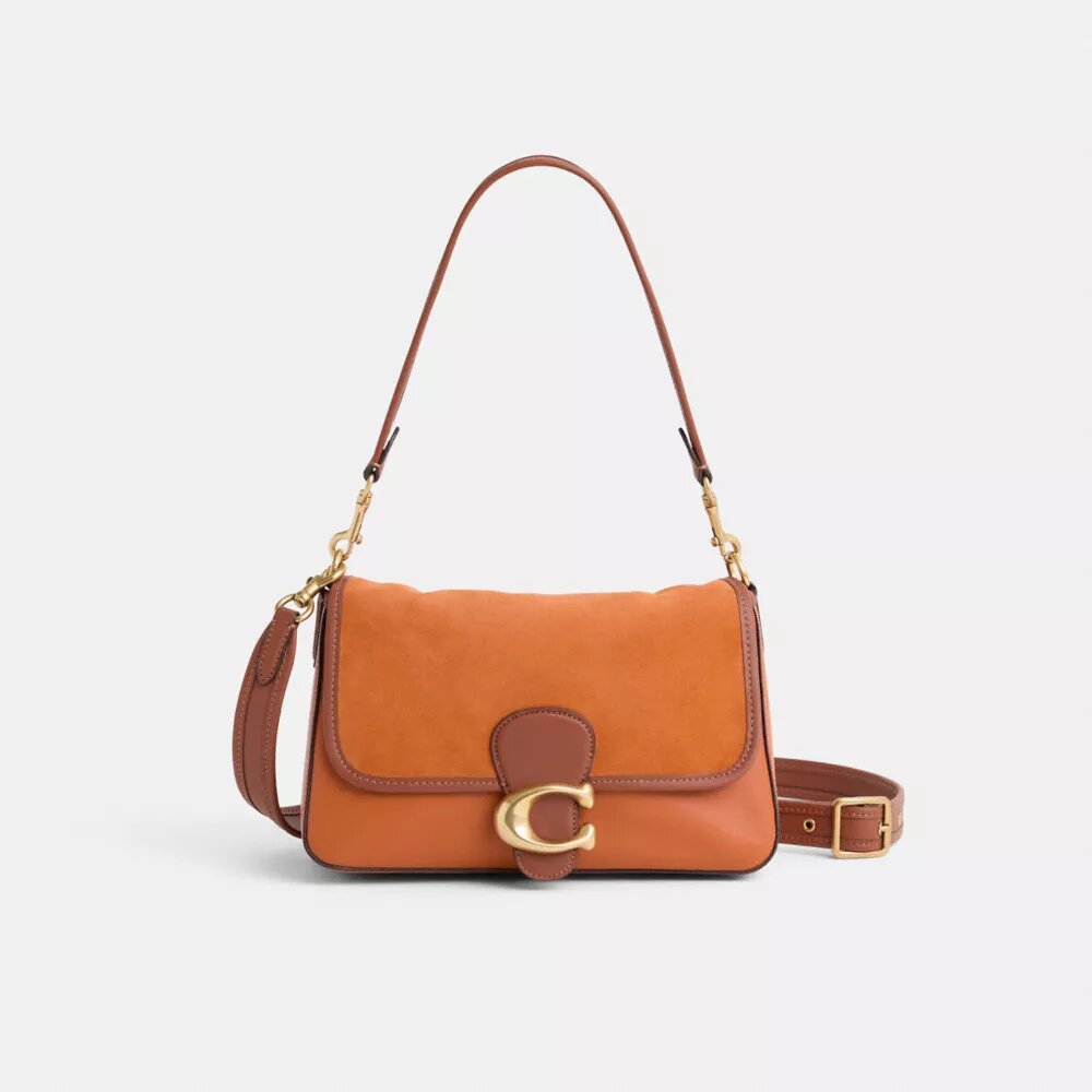 Restaurierte „Soft Tabby“-Schultertasche