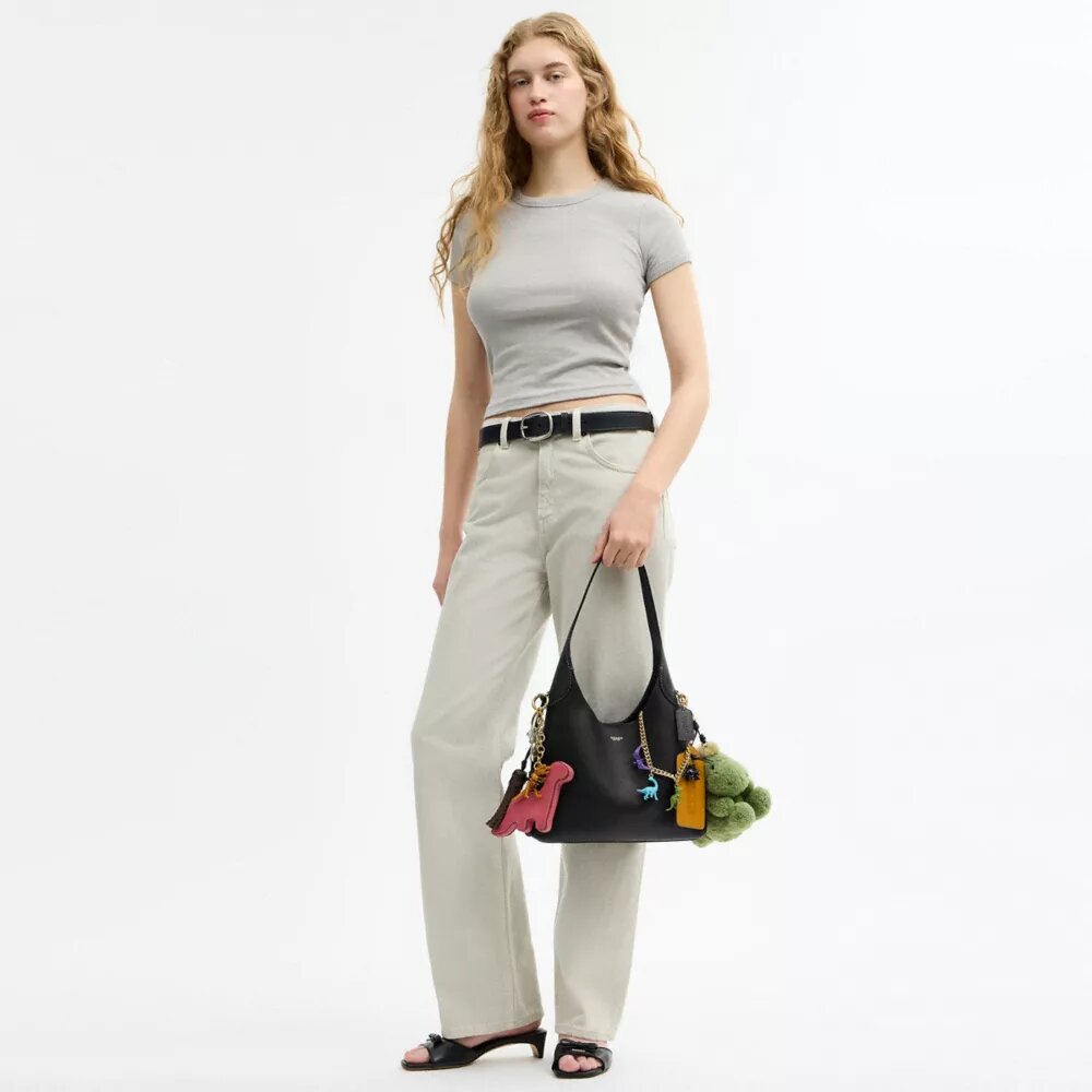 Rexy 10. Geburtstag Brooklyn-Schultertasche 28 mit Anhängern