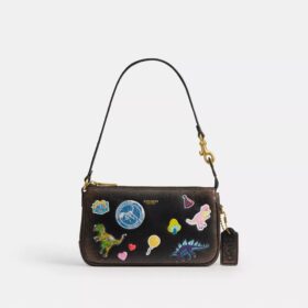 Rexy 10. Geburtstag – „Plaza“-Tasche 18 in „Loved Leather“ mit Aufkleber-Print