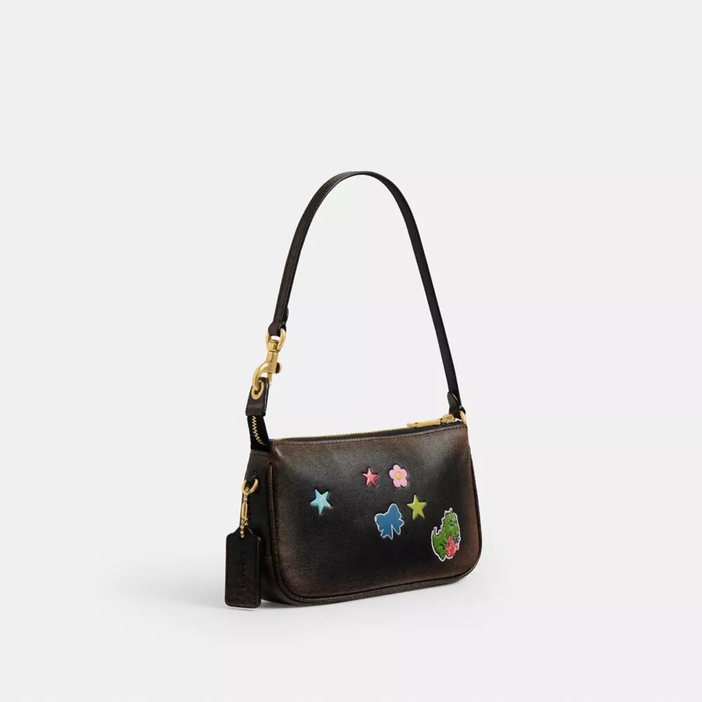Rexy 10. Geburtstag – „Plaza“-Tasche 18 in „Loved Leather“ mit Aufkleber-Print