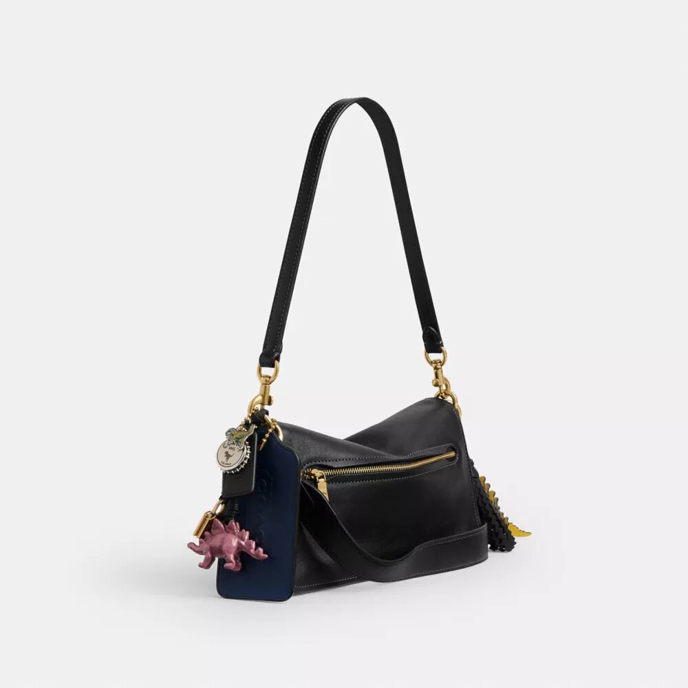 Rexy 10. Geburtstag Tabby-Schultertasche 26 mit Anhängern
