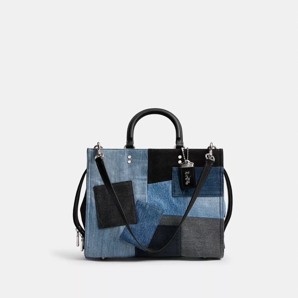 Rogue-Taschen mit Patchwork aus wiederverwertetem Denim
