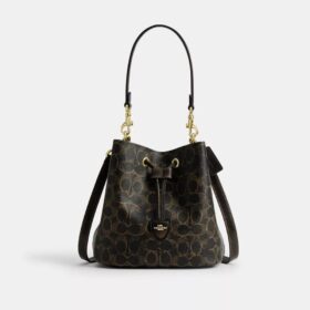 Rowan-Beuteltasche aus „Loved“ Signature Canvas mit Anhängern