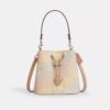 Rowan-Beuteltasche aus „Rainbow Signature Canvas“