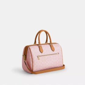 Rowan Große Satchel-Tasche aus Signature Canvas mit Anhängern