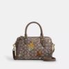 Rowan-Umhängetasche aus charakteristischem Jacquard mit Blumenstickerei