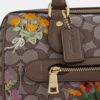 Rowan-Umhängetasche aus charakteristischem Jacquard mit Blumenstickerei