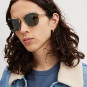 Runde Sonnenbrille aus Metall