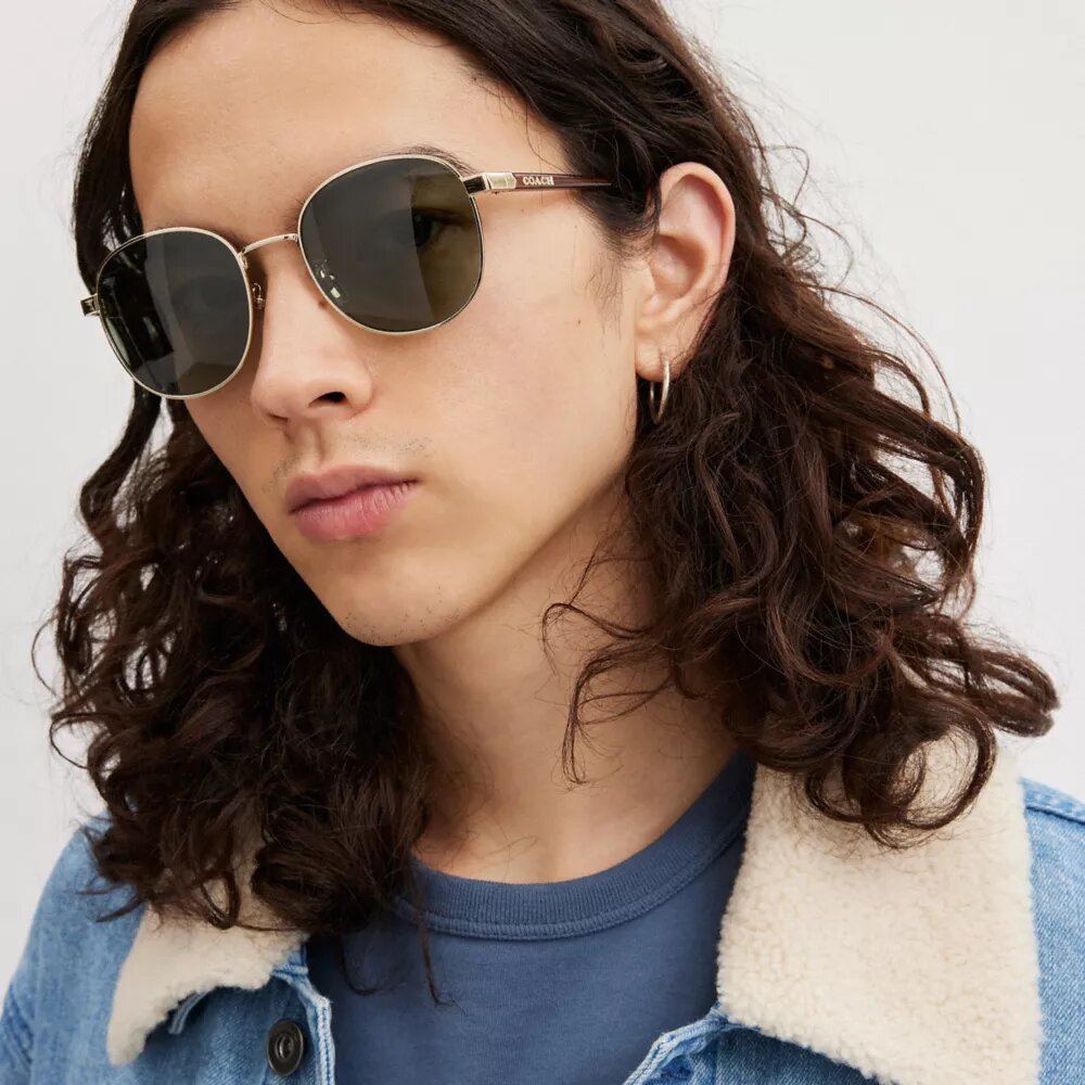 Runde Sonnenbrille aus Metall