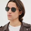 Runde Windsor-Sonnenbrille aus Metall