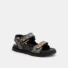 Sandale mit zwei Riemen im charakteristischen Jacquard-Muster
