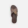 Sandalen mit gekreuzten Riemen und Schnalle aus charakteristischem Jacquard