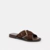Sandalen mit gekreuzten Riemen und Schnallenverschluss