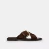 Sandalen mit gekreuzten Riemen und Schnallenverschluss