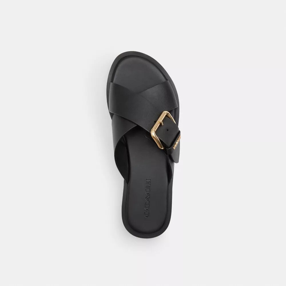Sandalen mit gekreuzten Riemen und Schnallenverschluss