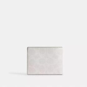 Schlanke Geldbörse aus Signature Canvas