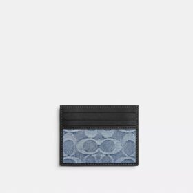 Schlankes Ausweishülle aus „Loved“-Signature-Denim