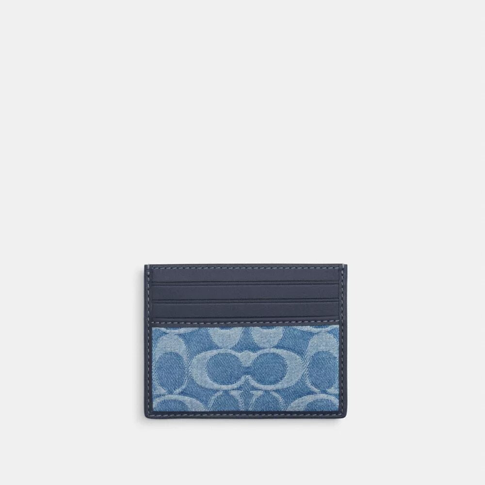 Schlankes Ausweishülle aus Signature Denim