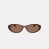 Schmale ovale Sonnenbrille