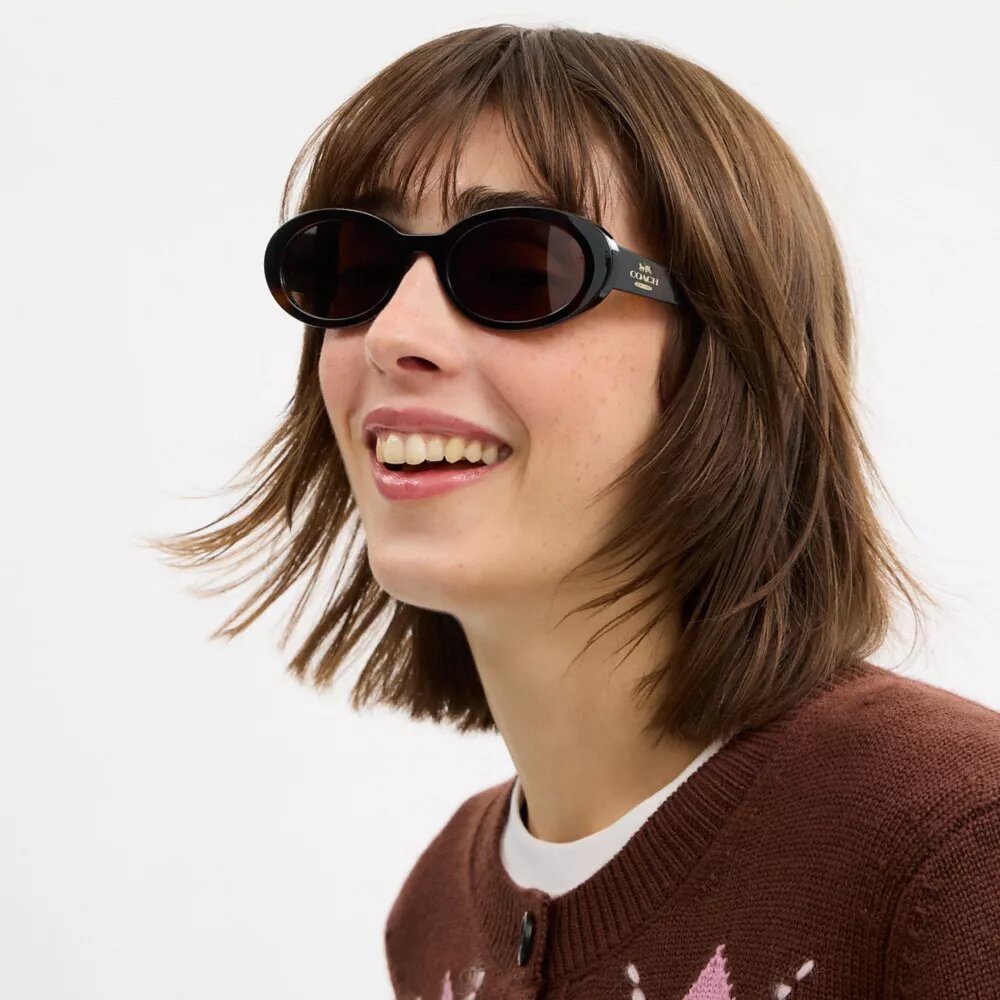 Schmale ovale Sonnenbrille