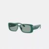 Schmale rechteckige Sonnenbrille