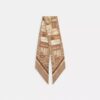 Schmaler Seidenschal mit „Stacked Tabby Bags“-Print