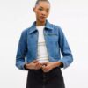 „Sculpted C“ – verkürzte Jeansjacke aus Bio-Baumwolle