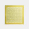 Seiden-Quadratschal mit strukturiertem Markenprint