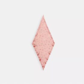 Seidenschal mit Rautenmuster und verspielter Blumenprint