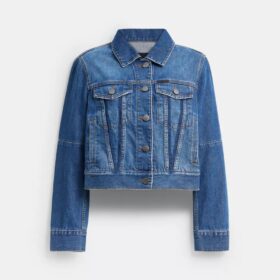 Shrunken-Denim-Jacke für den Arbeitsbereich