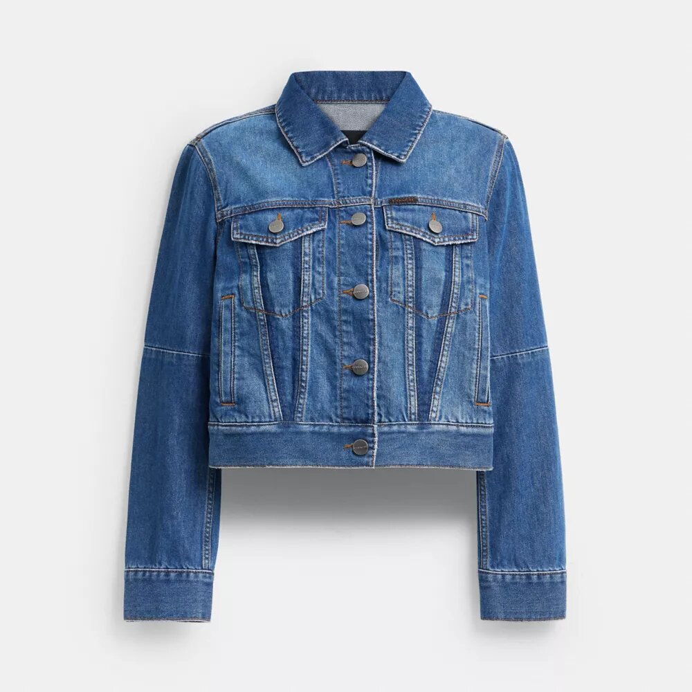 Shrunken-Denim-Jacke für den Arbeitsbereich