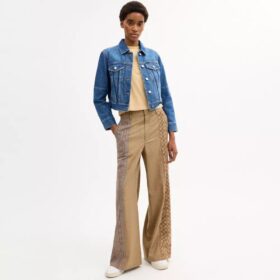 Shrunken-Denim-Jacke für den Arbeitsbereich