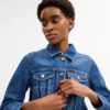 Shrunken-Denim-Jacke für den Arbeitsbereich