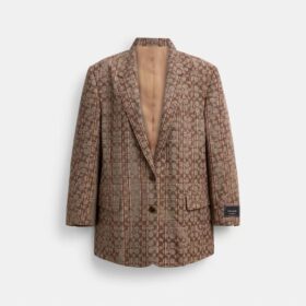 Signature C Plaid Einreiher-Blazer