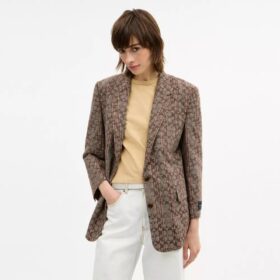 Signature C Plaid Einreiher-Blazer