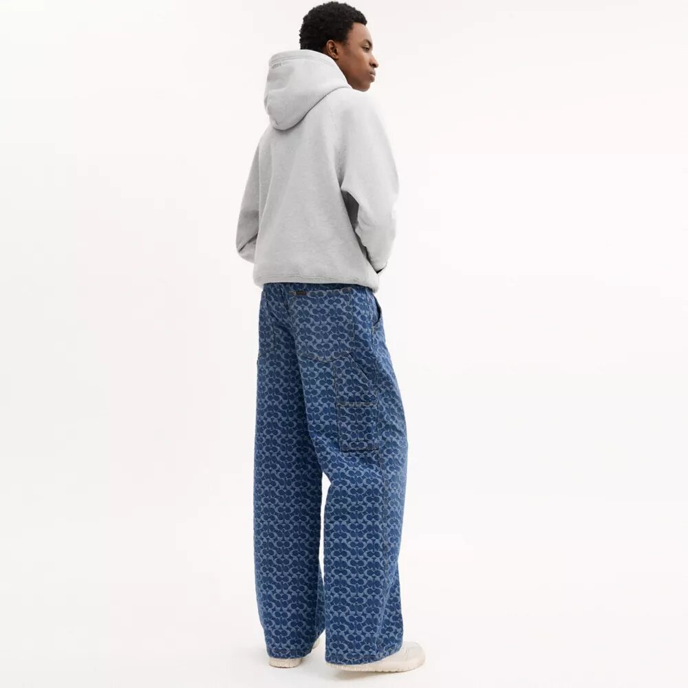 Signature Denim-Carpenter-Hose aus Bio-Baumwolle