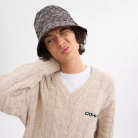 Signature-Jacquard-Bucket-Hat