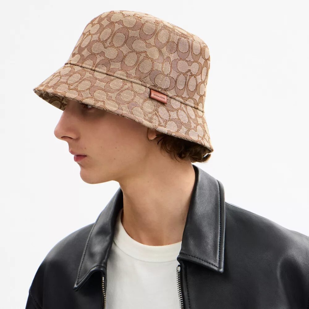 Signature-Jacquard-Bucket-Hat