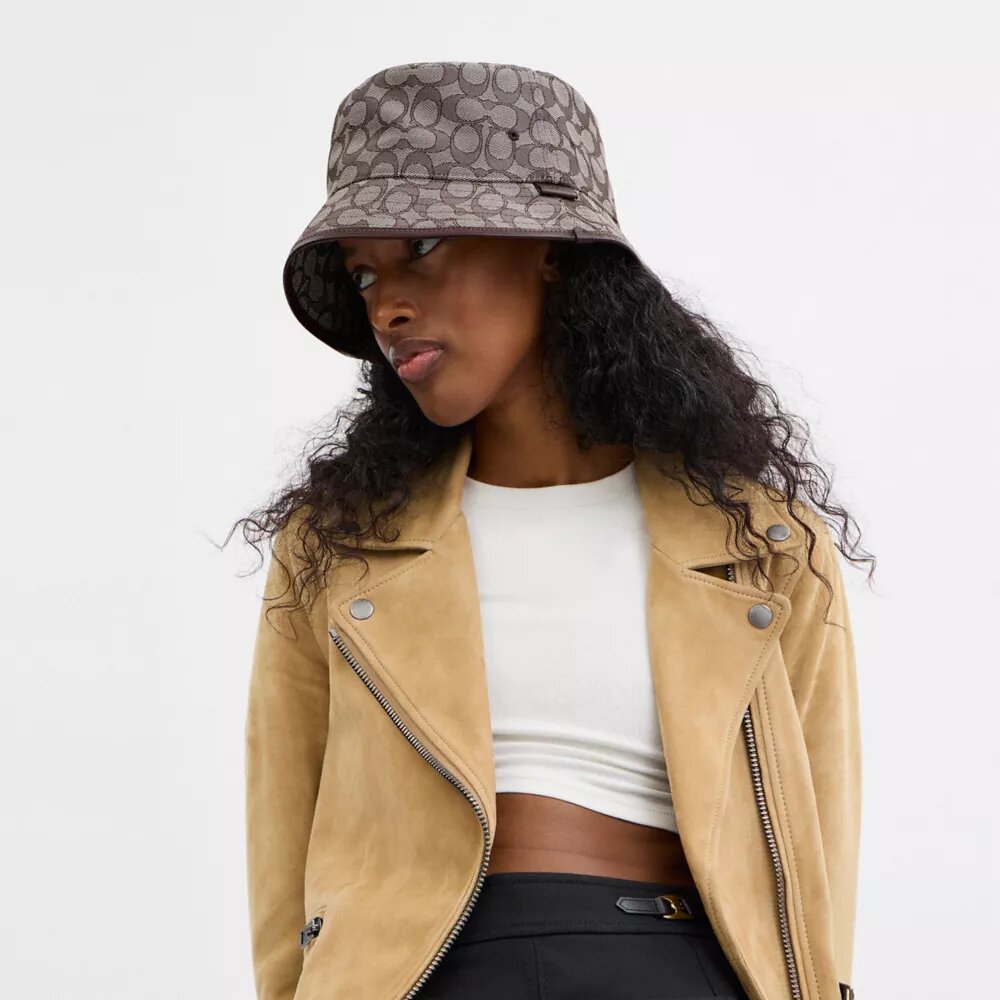 Signature-Jacquard-Bucket-Hat