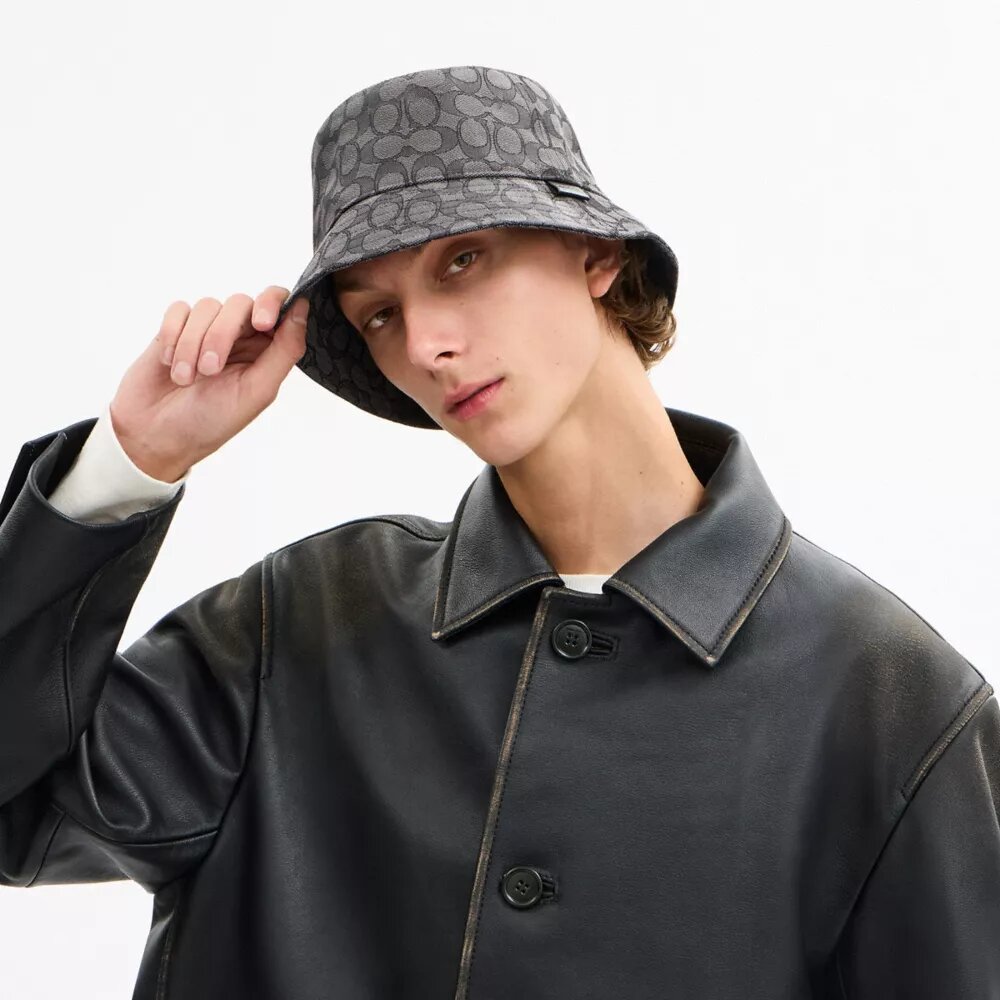 Signature-Jacquard-Bucket-Hat