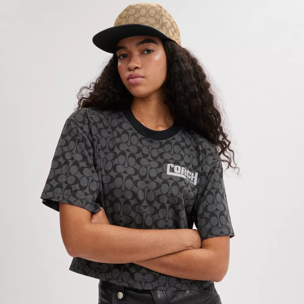 Signature Jacquard-Hut mit flacher Krempe